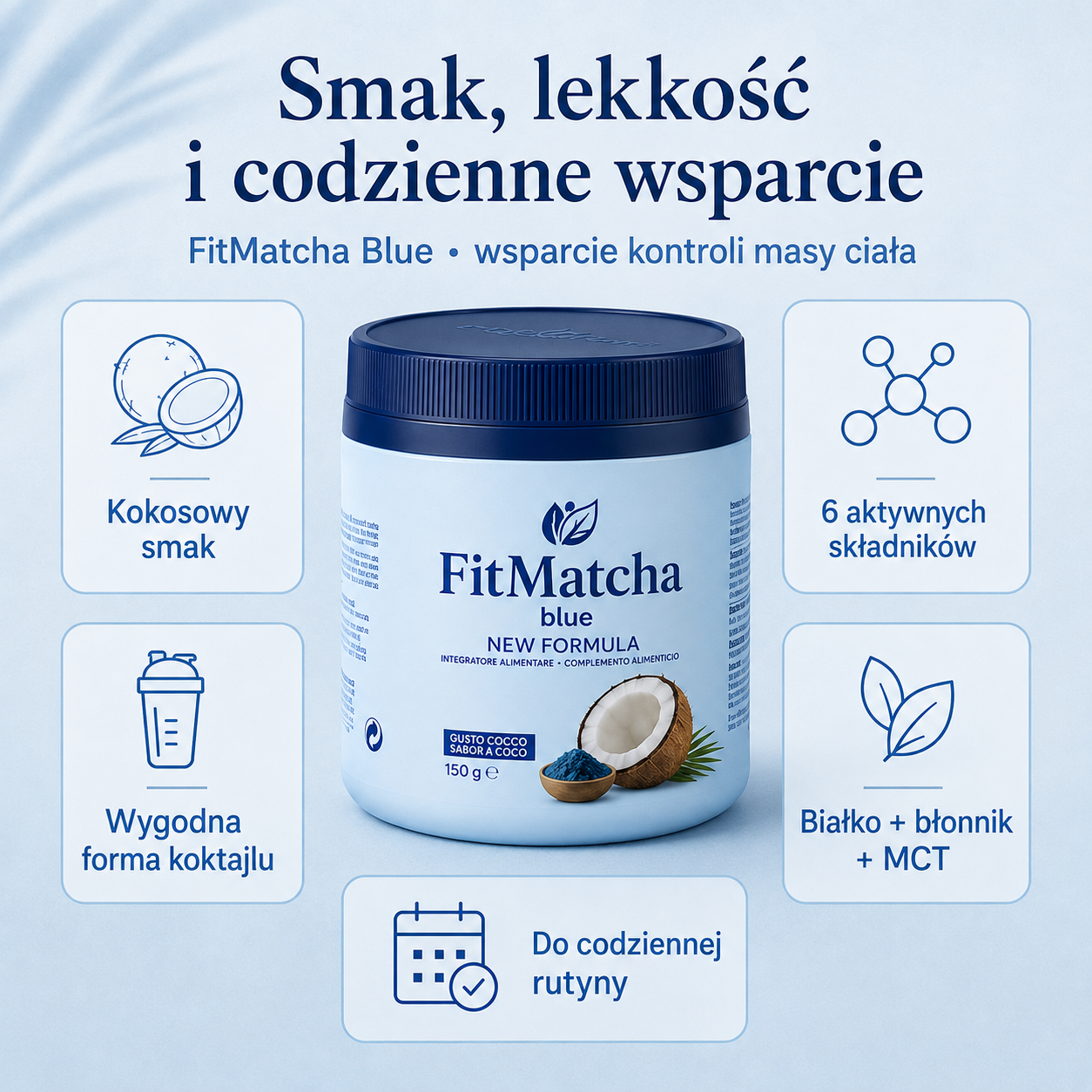 FitMatcha Blue — codzienne wsparcie